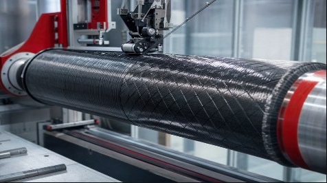 Filament winding a composite motor case